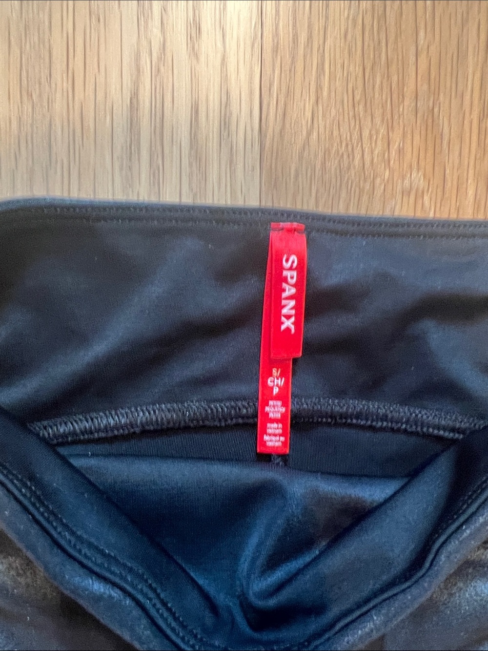 Spanx Faux Leather High-Waist Black Leggings - Sz Small - Picture 2 of 5